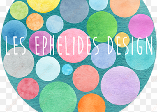 big logo ephelides pastilles watercolor blue - circle