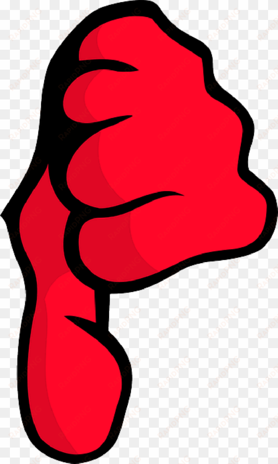 big red thumbs down