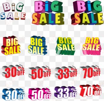 big sale offer vector, big sale, sale offer, 30% off - vector graphics