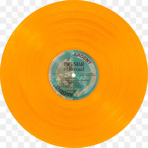 big star - - transparent orange vinyl record