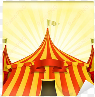 big top circus background with banner wall mural • - circus background big top