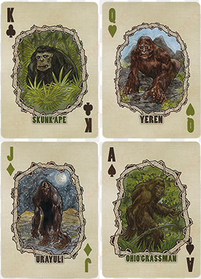 bigfoot bicycle playing cards - bicycle big foot cards