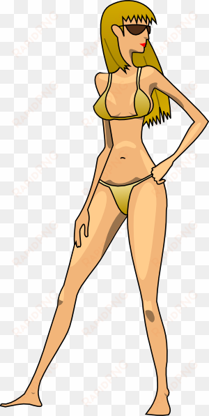 bikini girl clip art