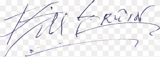 bill erwin - handwriting