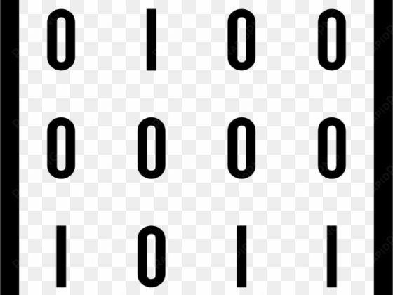 binary code clipart icon - icon
