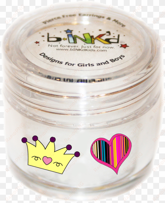 bink'd® crown / striped heart jar - christmas day