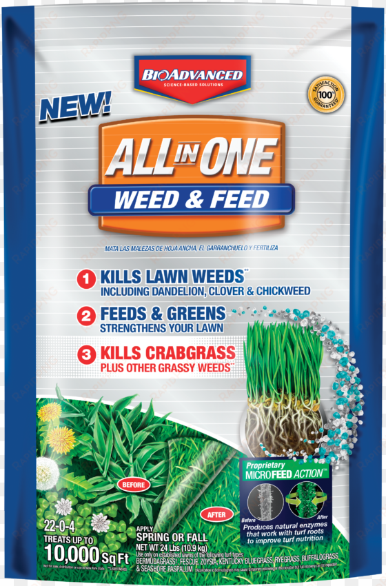 bioadvanced all in one weed and feed granules, 10,000 - bayer advanced 704416t all in one weed