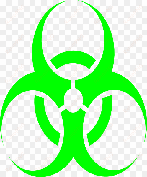 biohazard clipart transparent - green biohazard symbol png