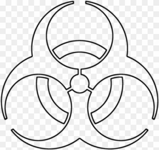 biohazard symbol outline gallery - white biohazard symbol
