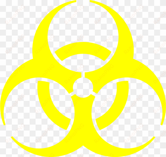 biohazard symbol - yellow biohazard symbol