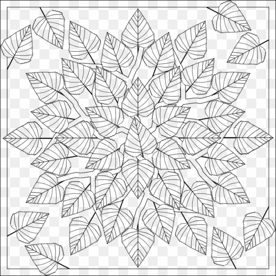 birch leaves coloring mandalas pinterest free printable - mandalas für erwachsene erntedank