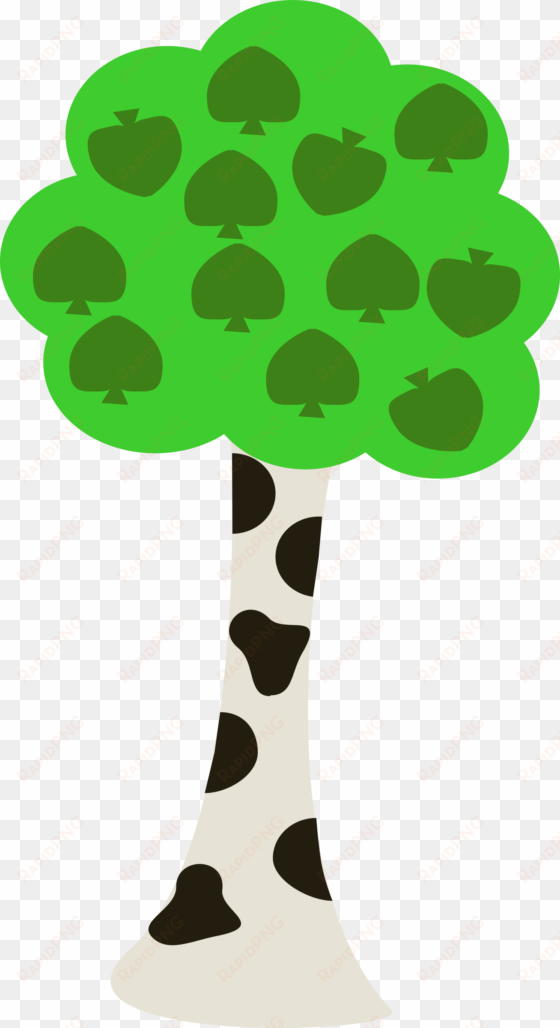 birch tree vector clip art - cartoon tree