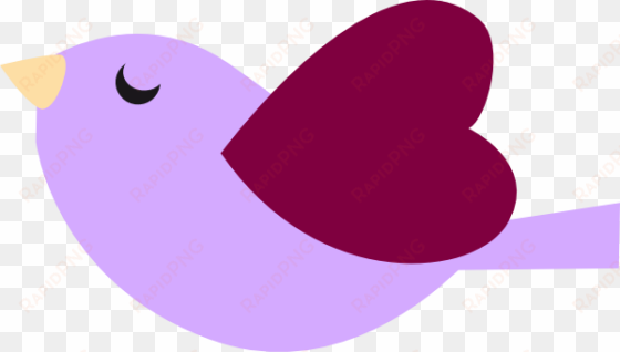 bird purple windows - cute birds clip art