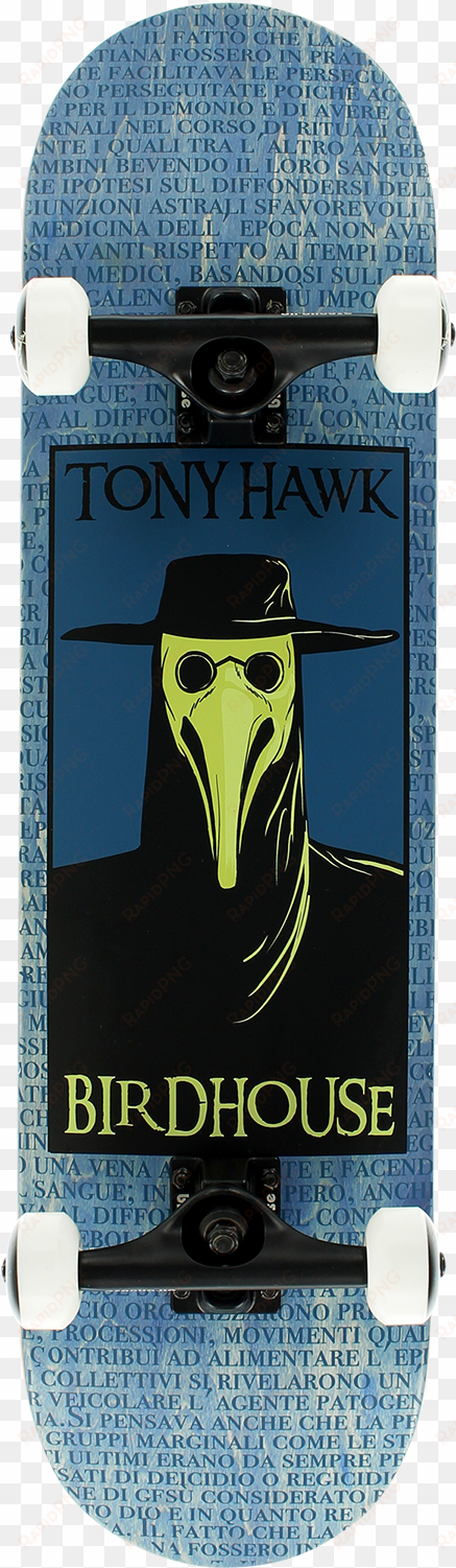 birdhouse high-grade plague doctor 8" complete skateboard - birdhouse plague doctor skateboard - 8"