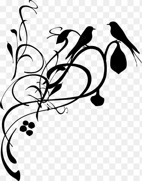 birds on a branch svg clip arts 468 x 598 px