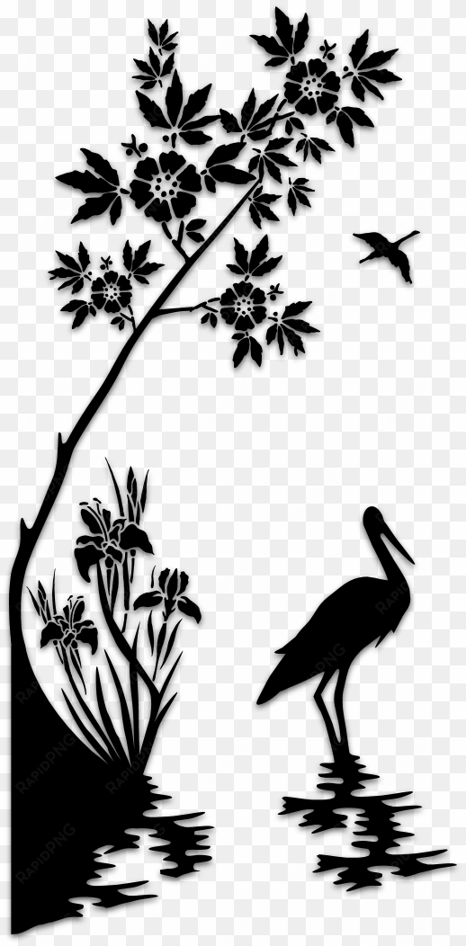 birds silhouettes art & islamic graphics - stencil designs