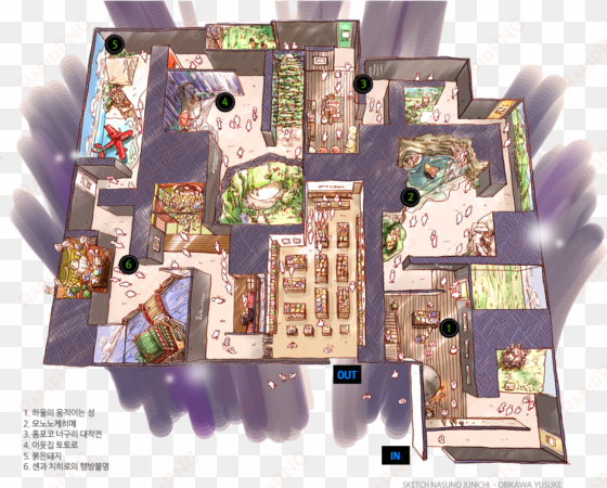 birdseye 07319 - train - train2 - spirited away - spirited away bathhouse map