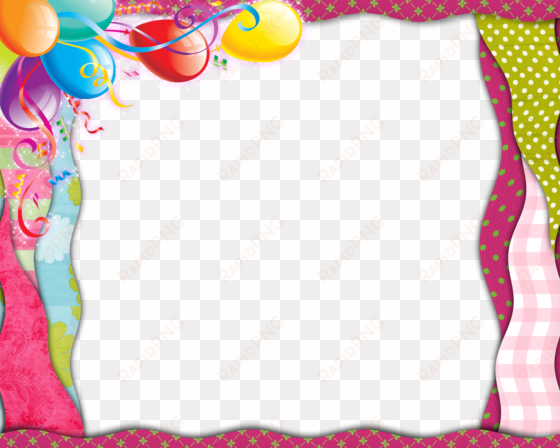 birthday border png clipart borders and frames birthday - happy birthday girl frame