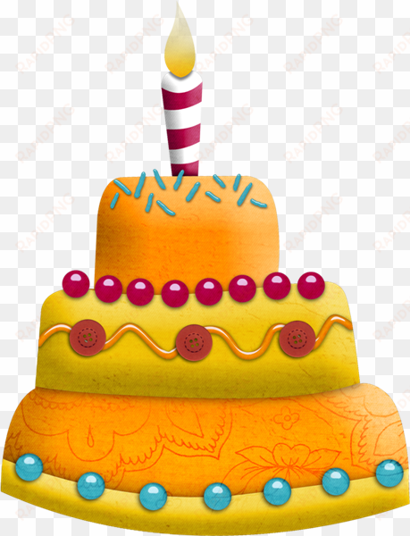 Birthday Cake Png - Yellow Birthday Cake Png transparent png image
