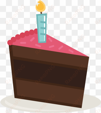 birthday cake slice - birthday cake slice clipart