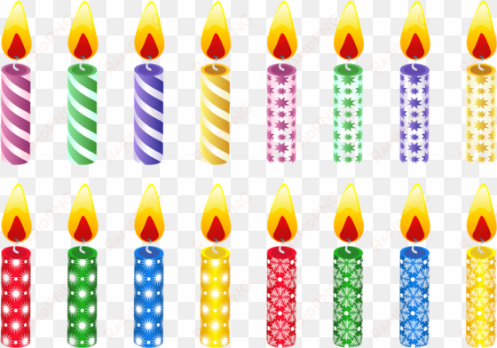 birthday candles png hd - lit single birthday candle