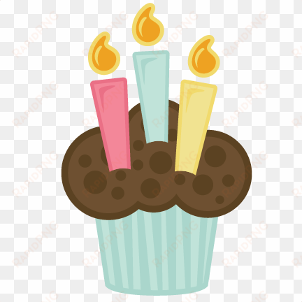 birthday candles png icon - birthday cupcake vector png