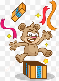 birthday card with cute bear, birthday, bear, card - birthday