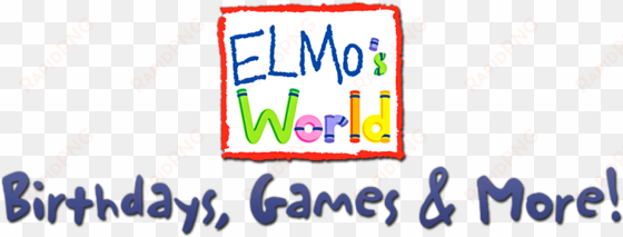 birthdays, games & more image - elmo's world