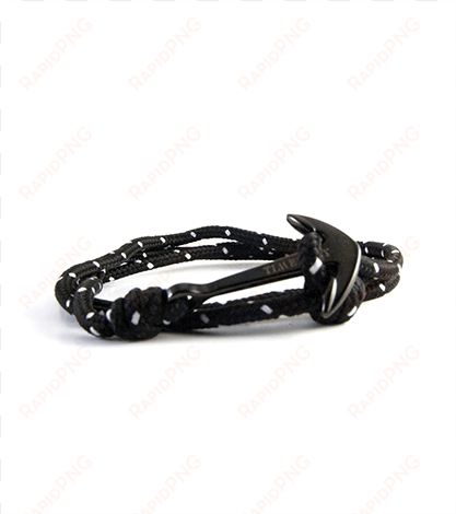 black and white anchor anchor bracelets for men' rope - leather