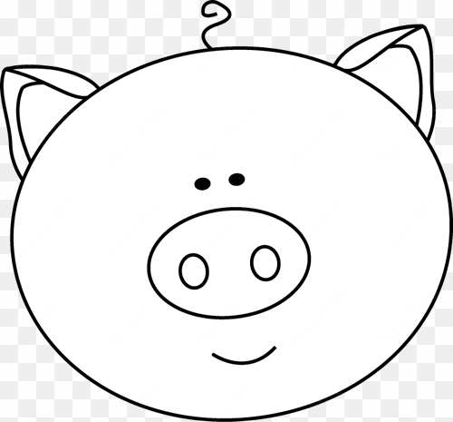 black and white black and white pig face - cute cartoon pig face
