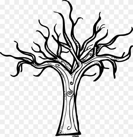 black and white dead tree clipart cliparts and others - halloween tree coloring page