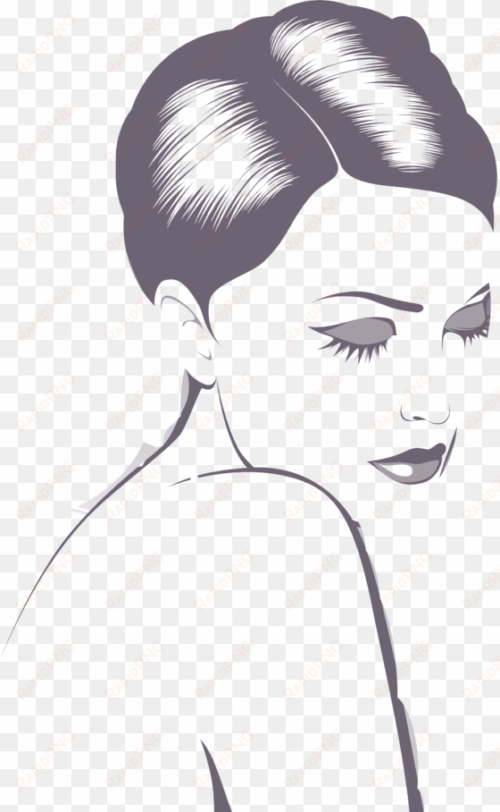 black and white drawing woman illustration - dibujos de mujeres sexys