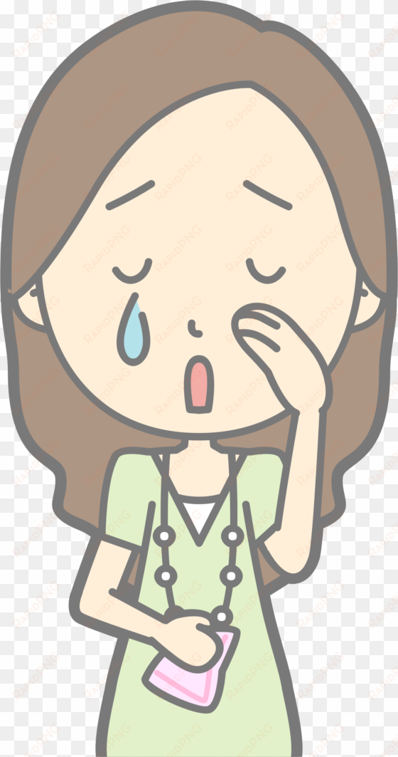 black and white library clipart crying female big - it's hot
