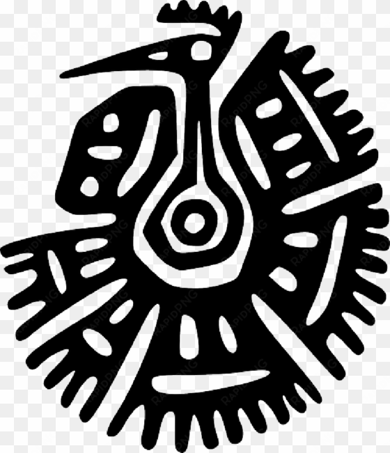 black and white mexican symbol