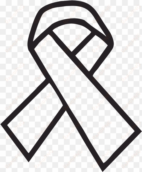 black and white ribbon clipart kid - white cancer ribbon clip art