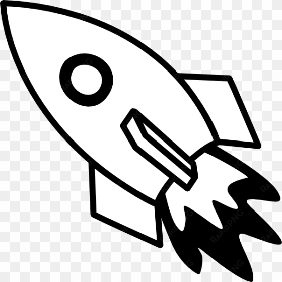 black and white rocket fire clip art at clker - rocket clip art