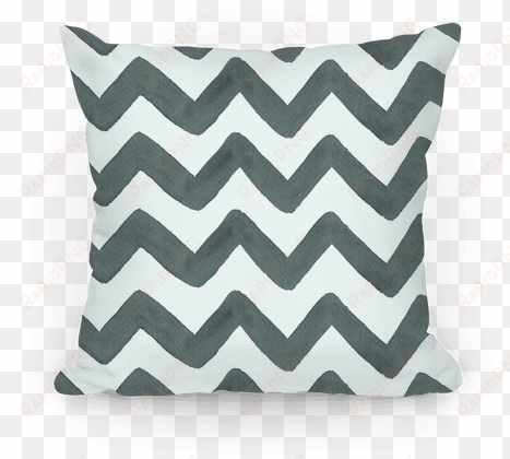 black and white watercolor chevron pattern pillow - girly pillow