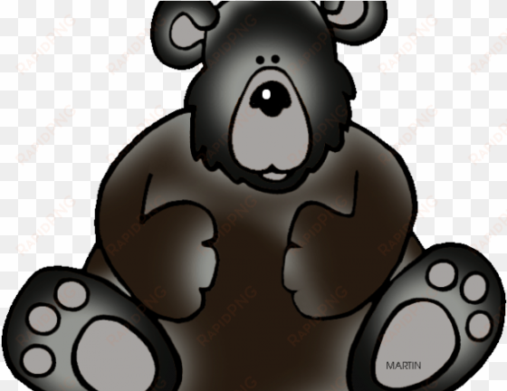 black bear clipart - brown bear clip art