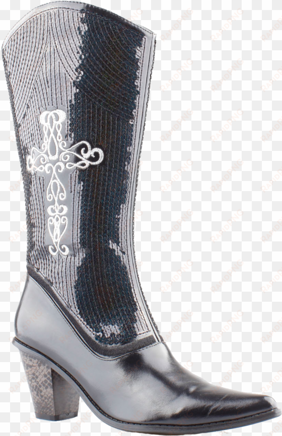 black bling cowboy boots