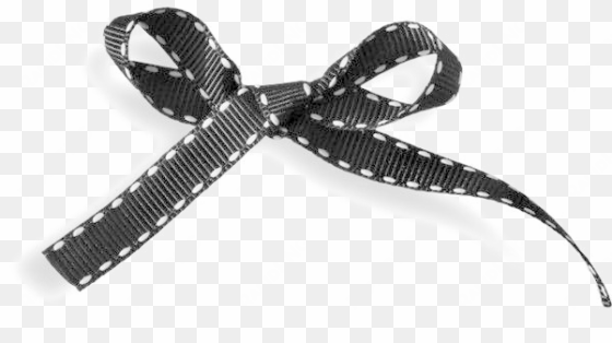 black bow ribbon png high quality image - ribbon