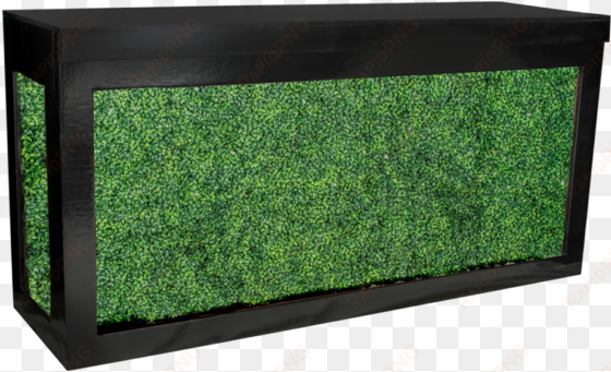 black cambio bar with green hedge insert 8' - sideboard