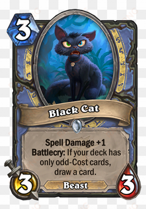 black cat card - vex crow hearthstone
