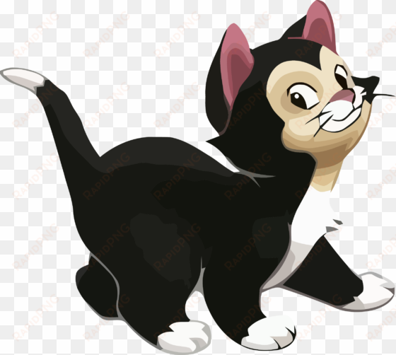 black cat clipart png - figaro gatto