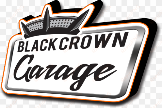Black Crown Garage transparent png image