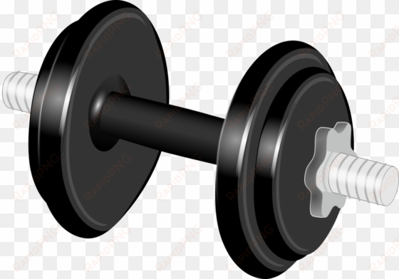 Black Dumbbell Exercise - Dumbbells Clipart transparent png image