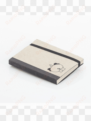 black elastic travel diary - diary