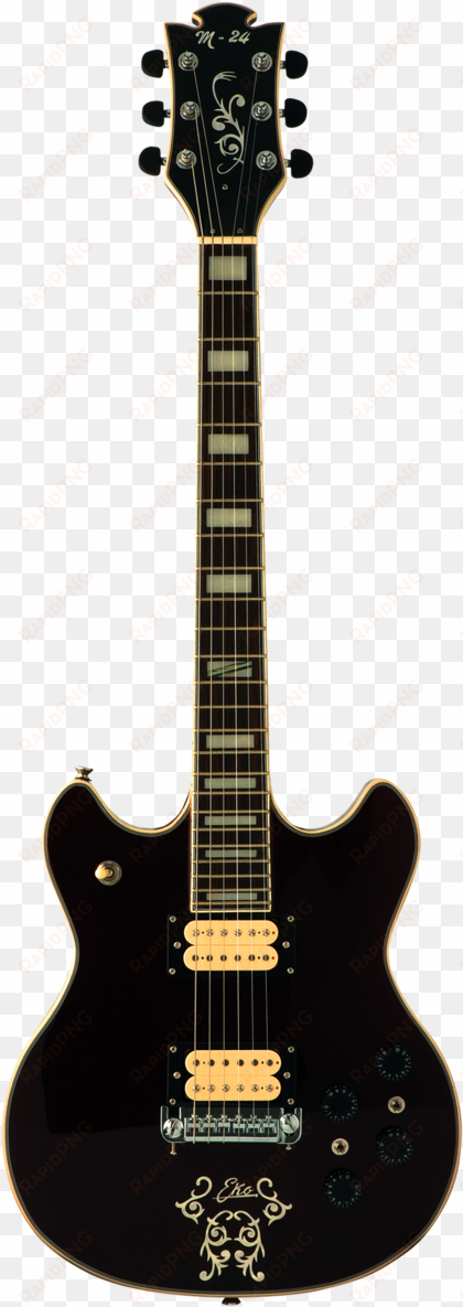 black electric guitar png - epiphone les paul custom pro eb