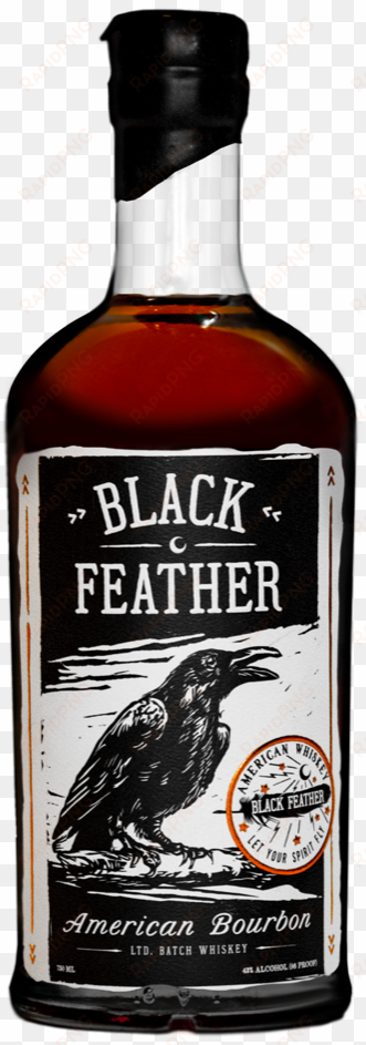 black feather whiskey bottle copy - bourbon whiskey