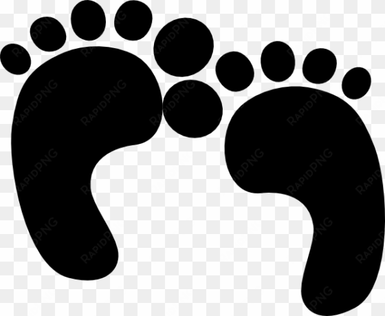 black feet clip art - baby footprints vector png