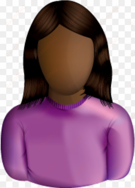 Black Female User 1 Image - Female User Icon transparent png image